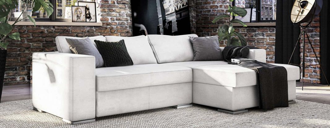 Sofa mit Longchair aus der Kollektion New York